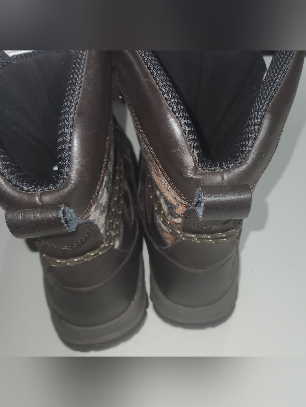 ‼️OFFERS‼️Irish Setter Camo Leather Waterproof Hunting Boots 800 Gram Size 11.5 - Picture 9 of 11